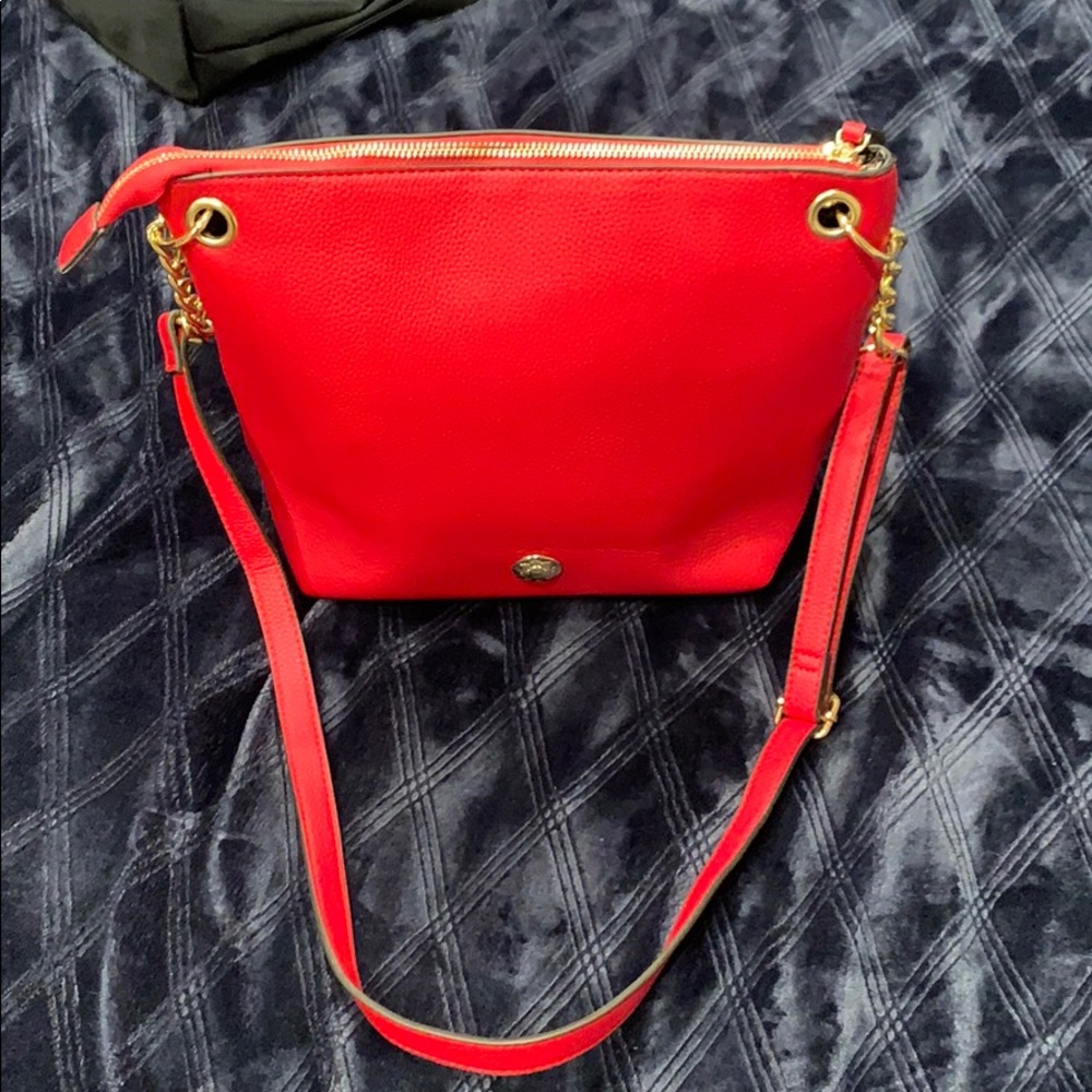 Carlos Santana Deliz Chain Shoulder Bag Red